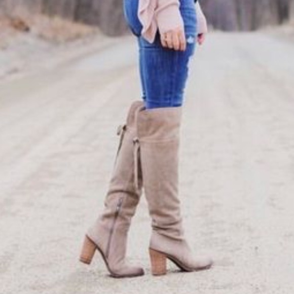 Franco Sarto over the knee boots tan 6.5 - Picture 7 of 7